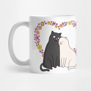 Cute Cat Couple Mug